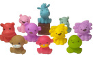 Lot Of 13 Infantino Bath Toys Rubber Animals Block (1 Not Pictured) Toddler Toys