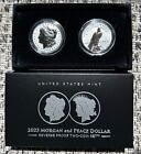 New Listing2023 SILVER MORGAN AND PEACE DOLLAR TWO-COIN REVERSE PROOF SET
