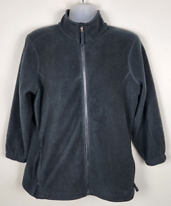 Men's Large Cabela's Black Zip Up Fleece Jacket
