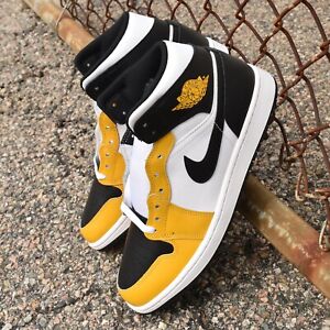 Nike Air Jordan 1 Mid Yellow Ochre DQ8426-701 Mens Shoes
