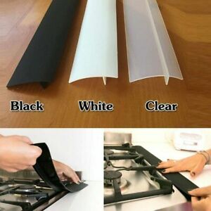 2Pack Silicone Stove Counter Gap Cover Oven Guard Spill Seal Slit Filler Kitchen