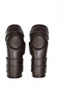 Polo Riding Knee Guards 3 Straps Leather Padded Pads Supreme Quality Free P&P UK
