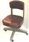 VTG 1940s-50s BURROUGHS ADDING MACHINE COMPANY INDUSTRIAL TANKER OFFICE CHAIR!