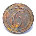 Dug Napoleonic Westphalia 6th Line button #1 1st Empire Berezina River 1812