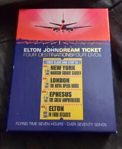 Elton John - Dream Ticket (DVD, 2005, 4-Disc Set) New York London Ephesus