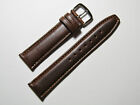 20mm Hadley-Roma MS881 Mens Brown Oil-Tan Smooth Padded Leather Watch Band Strap