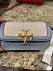 NWT Tory Burch Eleanor Small Canvas Blue Shoulder Convertible Crossbody MSRP$498