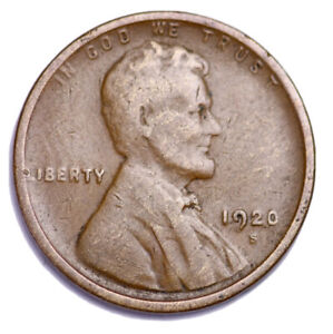 1920-S Lincoln Wheat Cent “Best Value on eBay “ Free S&H W/Tracking