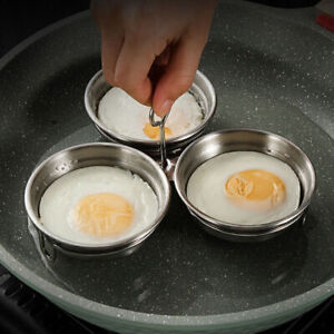 Stainless Steel Egg Poacher Poaching Pan Mould Kitchen Gadgets Cooking Tools