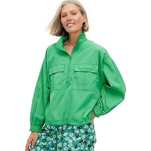 Women's Nylon Packable Long Sleeve Half Zip Jacket - DVF S