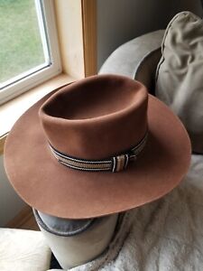 Vintage Boyds 5x Beaver Western Cowboy Hat Brown 7 1/4 Hand Made USA