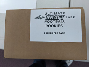 2022 LEAF ULTIMATE DRAFT FOOTBALL ROOKIES Sealed 3 BOX CASE Caleb Williams RC ?
