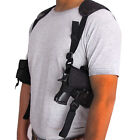 Armpit Universal Gun Holster Shoulder Pistol Holder with Double Magazine Pouch