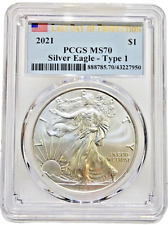 2021 Silver Eagle $1  - Type 1 PCGS MS70 Last Day Of Production