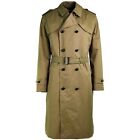 Genuine Dutch army Coat Khaki long officer trench coat with lining NEW