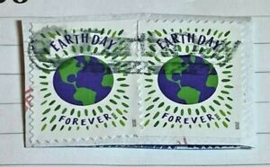 USA Stamps 2020, EARTH DAY, USA FOREVER, (2) Used For Stamp Collectors Only