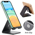 Alu Cell Phone Desktop Stand Desk Holder Mount Cradle For iPhone Samsung Black