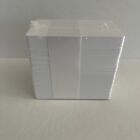 100 Blank White PVC Cards, CR80.30 Mil, High Quality for Color and UV Printing