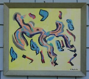New ListingAbstract Expressionist Oil Painting, Signed, 