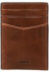 Fossil Men Minimalist Magnetic Card Case With Money Clip Andrew Cognac ML4173222