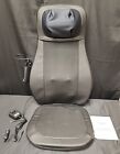 Black Shiatsu Massage Cushion With Heat Option For Car Or Home With Attachments
