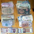 [#27736,a] - 500 BANKNOTES WHOLE WORLD - LARGE HOARD, often hard used, low grade