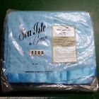 Sea Isle By Beacon Blue Blanket Satin Edge 72” x 90” New in Package Rayon Nylon