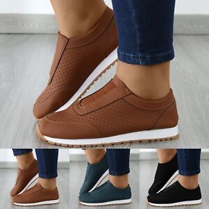 Womens Casual Breathable Sneakers Fashion Flat Sports Gym Running Shoes Loafers