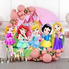 Round Princess Backdrop Party Supplies Girls Birthday Decoration Background