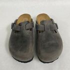 Birkenstock New with Box Boston Iron Oiled Leather Soft Footbed Reg Select Size