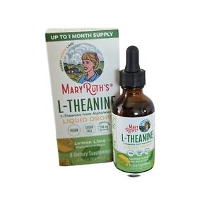L-Theanine Liquid Drops, Lemon Lime, 200 mg, 2 fl oz (60 ml) N