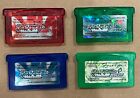 GBA - Pokemon Emerald Leaf Green Ruby Sapphire - Japanese - US SELLER (no save)