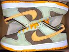 Mens 9.5 Nike SB Dunk Low SE Dusty Olive Pro Gold Suede Sneaker Shoes New in Box
