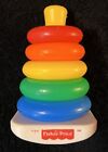 Vintage Fisher Price Rock a Stack #1050 Plastic Stacking Rings Baby Toddler Toy