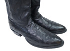 Nocona Ostrich Cowboy Boots Black Men Size 12 D Made in USA