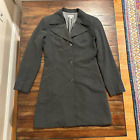 Vintage Y2K bebe mid-length gray structured trench coat size 8/