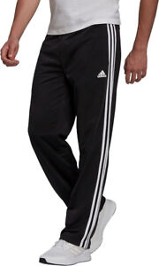 adidas Men's Essentials Warm-up Open Hem 3-stripes Tracksuit Pants, LT