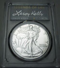 2021  Silver Eagle  T2 First Production PCGS MS70 Signed by Leroy Kelly