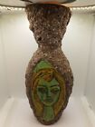 Vintage Titano San Marino Pottery Lava Face Picasso MCM Vase AS IS