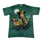 1999 The Mountain Tie-Dye Green Giraffes T-Shirt by Anthony Casay NWOT Sz Medium