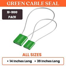 Green Metal Cable Security Seals 14-39 Inches