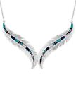 Montana Silversmiths Necklace Womens Breaking Trail Feather 19