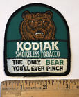 Vintage Kodiak Smokeless Chewing Tobacco Patch The Only Bear You’ll Ever Pinch