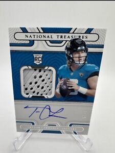 2021 Panini National Treasures Trevor Lawrence RC Rookie Gloves AUTO 4/25 Jags