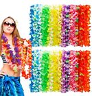 100pcs Luau Party Decorations, Silk Hawaiian Leis Tropical Flower Necklaces, ...