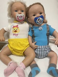 Ashton Drake Reborn twin boy / girl dolls