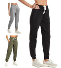 Women Sweatpants Cotton Joggers Ribber Splicing Lounge Pocket Workout Gym Pants