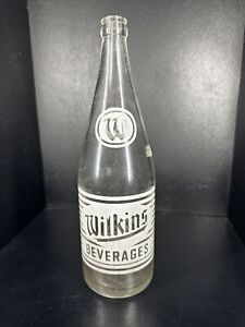 Vintage Wilkins Beverages Glass Bottle 32 Fl. Ozs. Coca-Cola Bottling Co. 12”