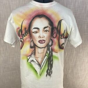 Sade Adu Singer Custom Air Brush T-Shirt 1 of 1 Rare Art Piece Soul Music R&B