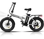 NISB COLORWAY 20”X3.0 Fat Tire Electric bicycles, Foldable Mountain Snow Beach